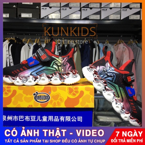 🚚【FREESHIP】🛑giầy thể thao bé trai đế siêu nhẹ với lưới thoáng khí co giãn từ 7-8-9-10-11-12-13 tuổi
