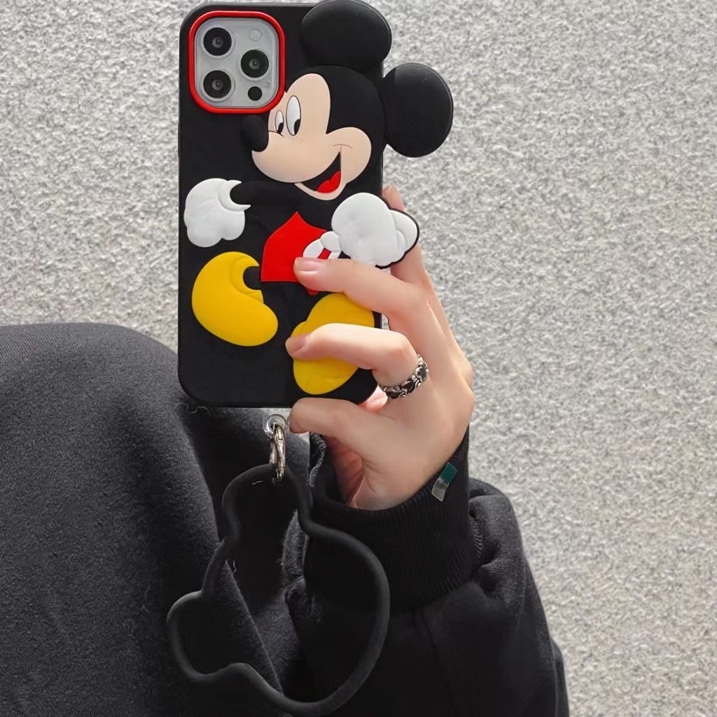 Ốp Điện Thoại Silicon Mềm Chống Sốc In Hình Mickey Hoạt Hình Cho iPhone 13 12 11 Pro Max X XS XR