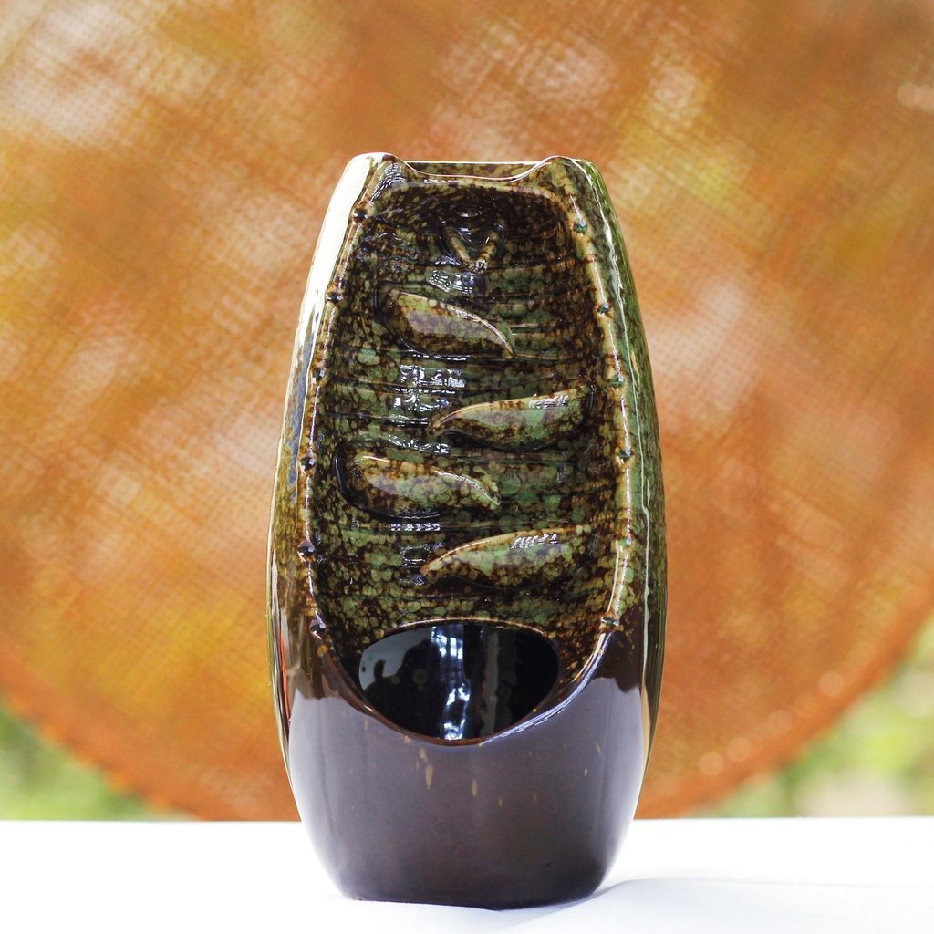 Thác khói trầm hương, thác khói đối lưu chất liệu gốm tráng men cao cấp