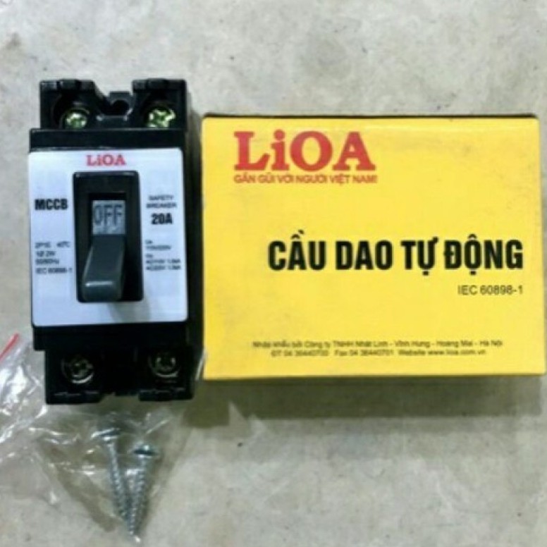 Cầu dao tự động (APTOMAT) 2 cực LIOA - Bảo vệ mạch điện chống quá tải