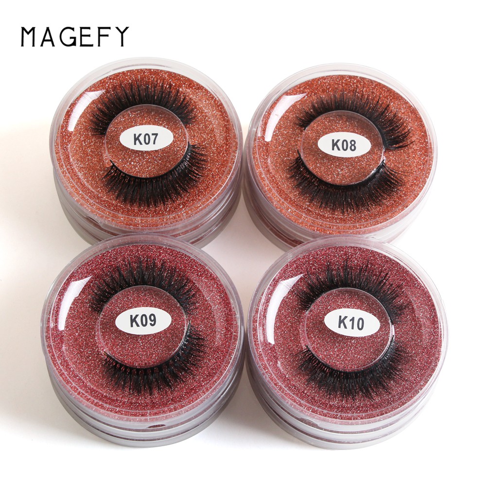 Cặp lông mi giả MAGEFY 3D mềm mại tự nhiên có thể tái sử dụng