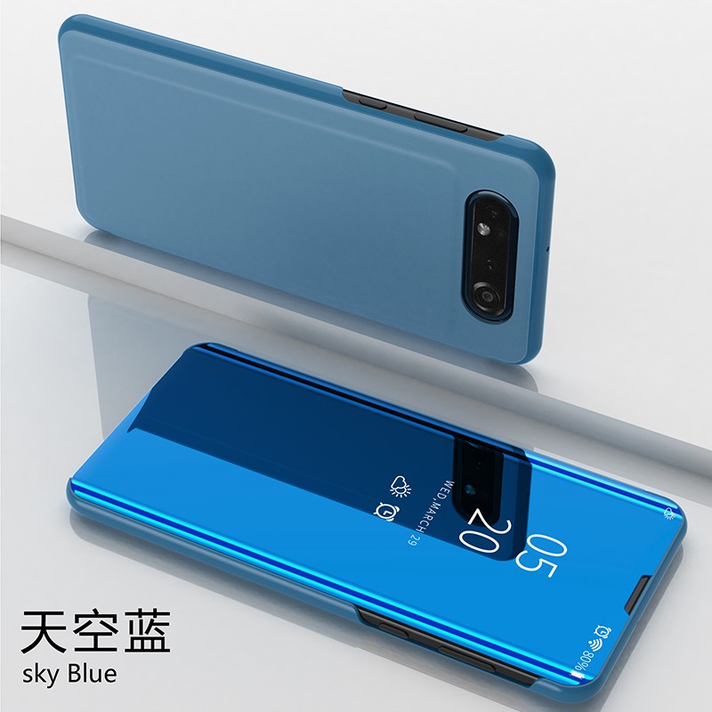 Bao da điện thoại mặt gương thông minh thời trang cho Samsung A80 A90 | BigBuy360 - bigbuy360.vn