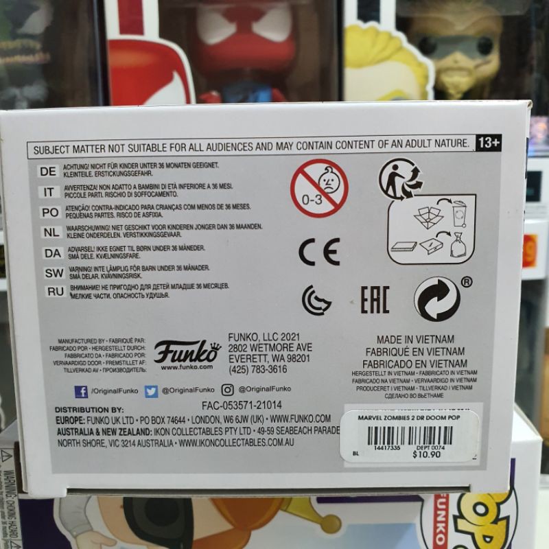 Đồ chơi mô hình funko pop 789 Zombie Doctor Doom - Marvel