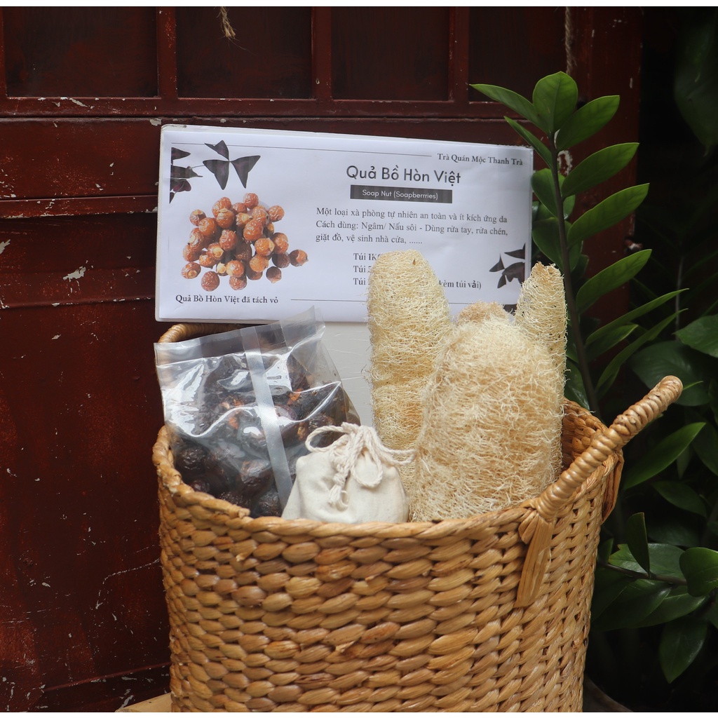 Econut - Bồ hòn Việt- Soapnut Shell - Clean without Chemicals - Tắm gội/ Giặt giũ/ Rửa chén bát/ Lau sàn - Thuần Nông