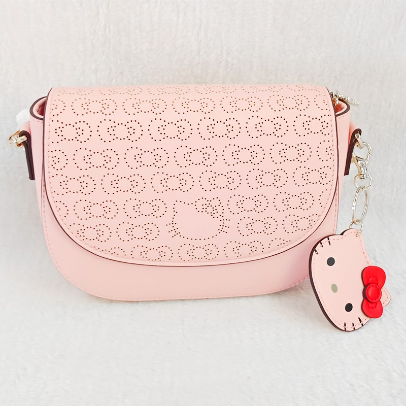 (có hình thật shop tự chụp) HÀNG CHUẨN XỊN - TÚI ĐEO CHÉO NỮ HOẠ TIẾT MÈO HELLO KITTY XINH XĂN DAPHNE