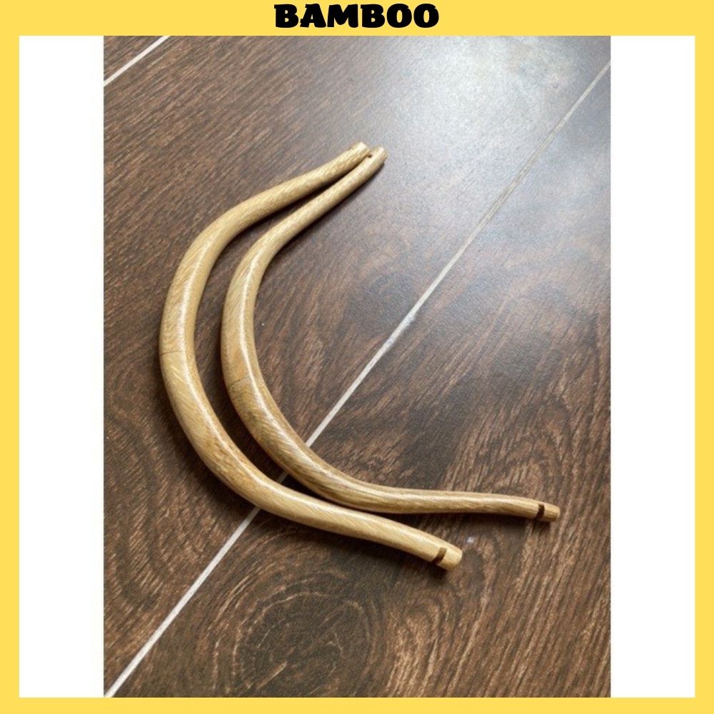 Cầu góc Bamboo cầu góc lồng chim chào mào chất liệu tre bền đẹp dễ dàng lắp đặt (1 chiếc)