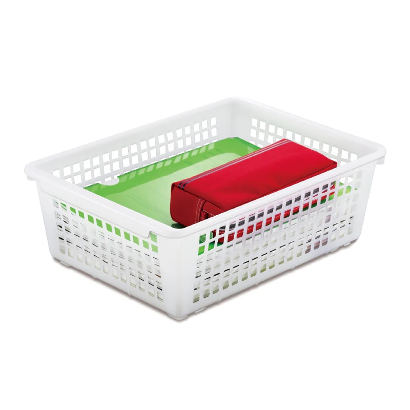 Daiso Rỗ Nhựa A4 26.7X37X12.8Cm (Cái) A4 Stacking Basket Deep Type