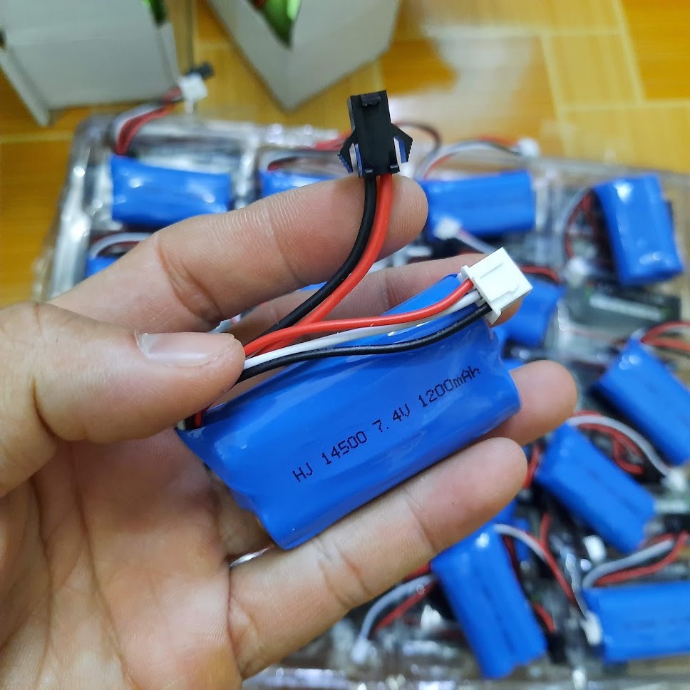 Pin sạc HJ 14500 7.4v 1200mah dung cho xe mô hình điều khiển