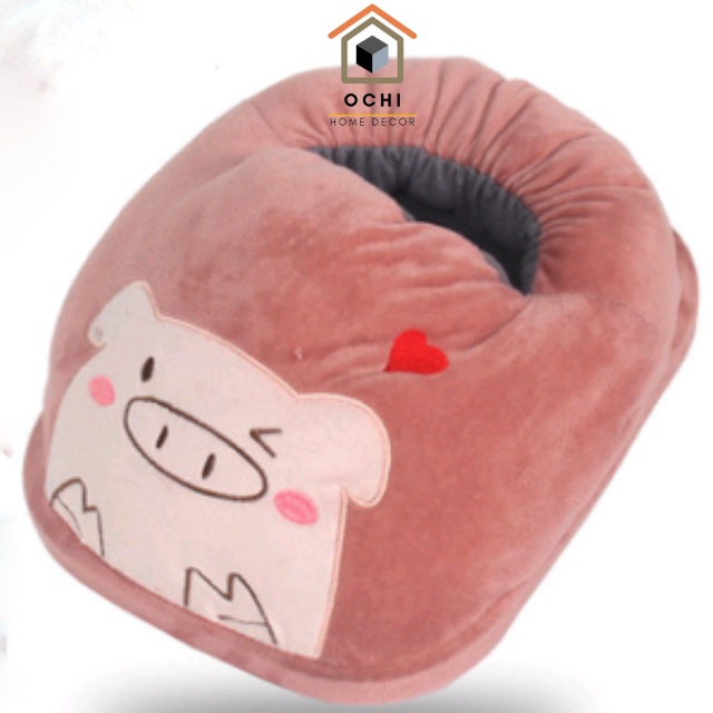 Túi sưởi chân cắm điện, máy sưởi chân hình thú, túi làm ấm chân, sưởi ấm chân Ochi home