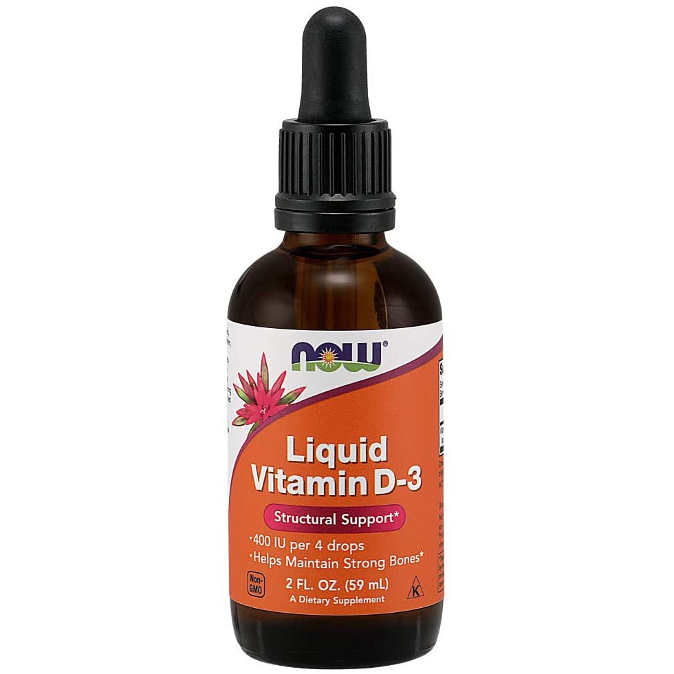 NOW Liquid Vitamin D3 400IU dạng nước 60ml