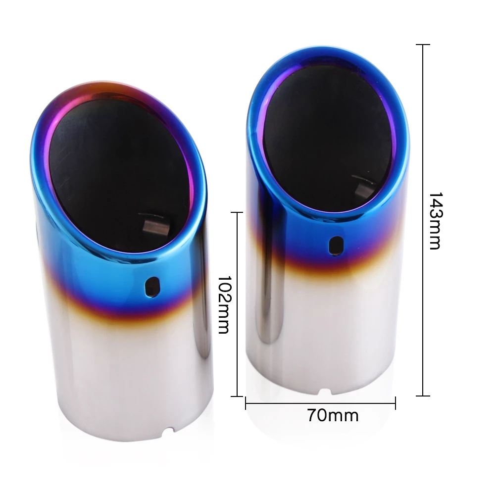 VOLKSWAGEN Ốp Ống Pô Xe Hơi Bằng Thép Không Gỉ Dành Cho VW Jetta MK6 1.4T Polo Golf 6 Golf 7 MK7 1.4T