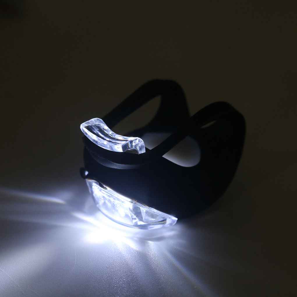 1/2/4pcs Bike Bicycle Night Riding Safety Warning LED Frog Front Light Rear Taillight