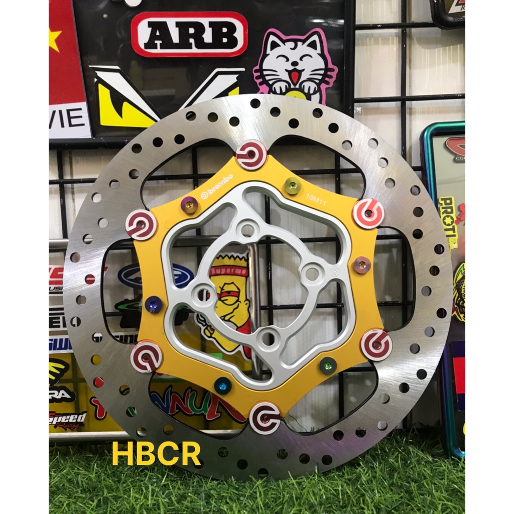 Đĩa thắng Bremb0 Over , Oversize 260mm kèm lòng 4 lỗ cnc + ốc gr5 mọi loại xe