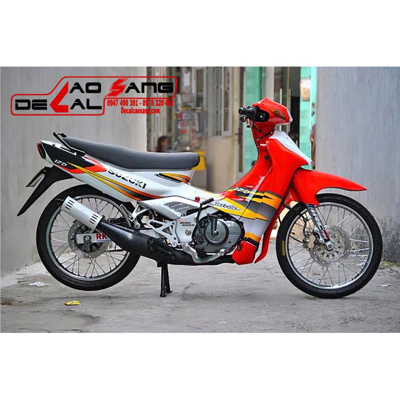 DDXM- V7 - BỘ TEM THÔNG SỐ DÁN GẮP, CARTE CHO XE SU SPORT ( Suziki Sport )