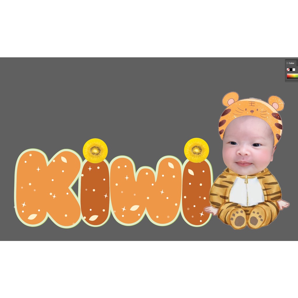 Chibi sinh nhật cho bé, free thiết kế-có chân đế đứng