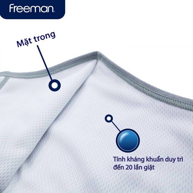 Set khẩu trang vải có lớp kháng khuẩn Freeman