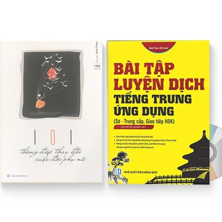 Sách - Combo: Bài tập luyện dịch tiếng Trung ứng dụng + 101 Thông Điệp Thay Đổi Cuộc Đời Phụ Nữ + DVD Quà Tặng