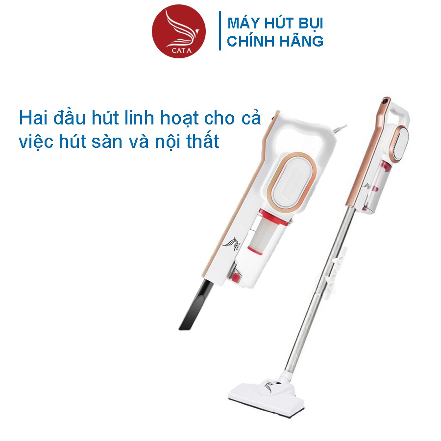 [CÁT Á] Máy Hút Bụi Cầm Tay Cát Á VC20A Công Suất 600W Lực Hút 12000Pa Bảo Hành 6 Tháng Kèm 9 Đầu Hút + Đầu Hút Chăn Nệm | BigBuy360 - bigbuy360.vn