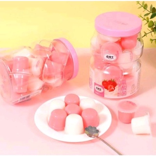 Thạch Pudding Dâu Sữa Chua 600g