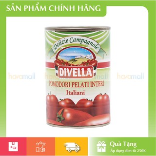 Cà chua bóc vỏ hiệu Divella hộp 400g