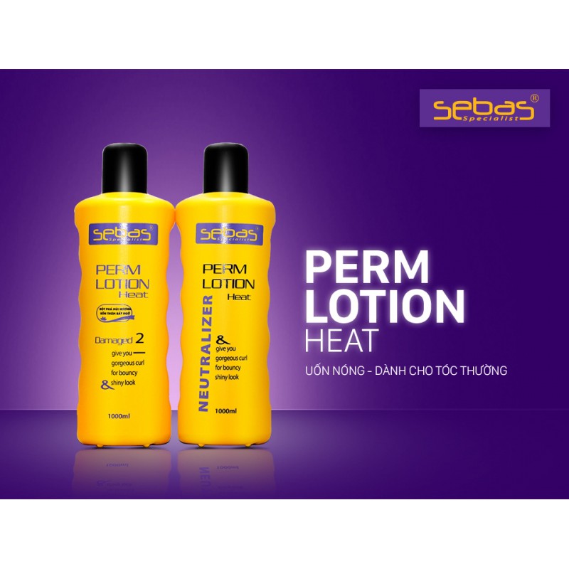 Thuốc uốn tóc Sebas setting siêu quăn rút lọn tốt 1000mlx2