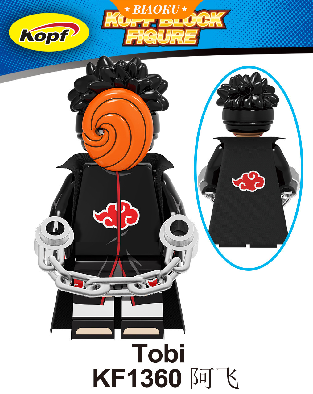 TOBI Bộ Đồ Chơi Lego Mô Hình Nhân Vật Hoạt Hình Naruto Kf6118