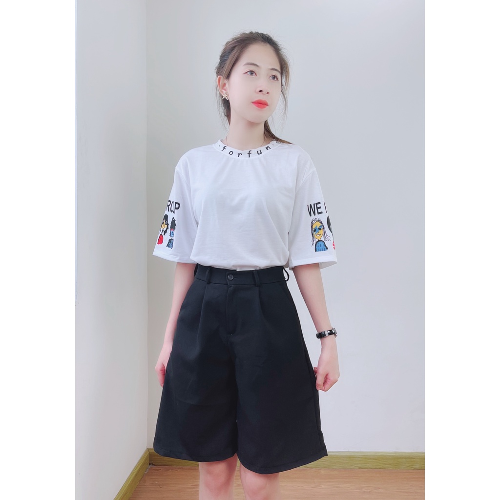 Quần shorts nữ 4YOUNG đi chơi dạo phố QS1