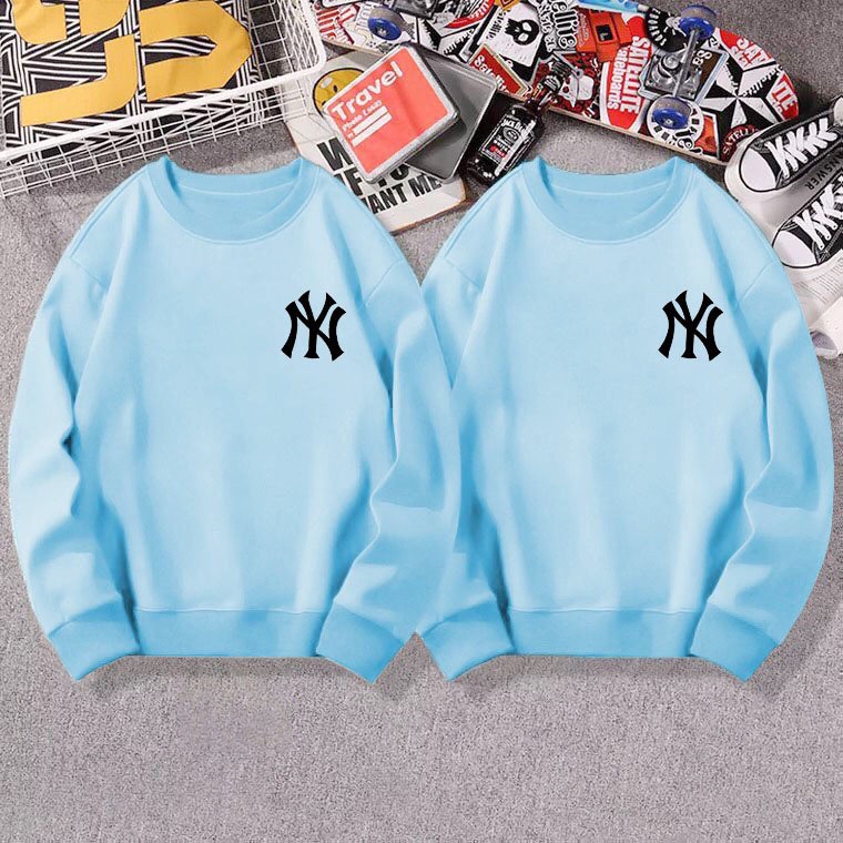 Áo sweater nam nữ phong cách NY oversize, Áo hoodie nỉ LOGO NY form rộng Unisex | BigBuy360 - bigbuy360.vn