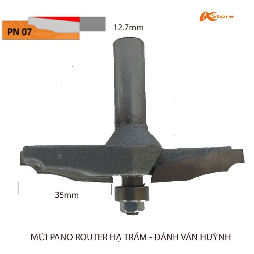MŨI PHAY VÁN HUỲNH CỬA PN07 - MŨI PANO ROUTER HẠ TRÁM - ĐÁNH VÁN HUỲNH