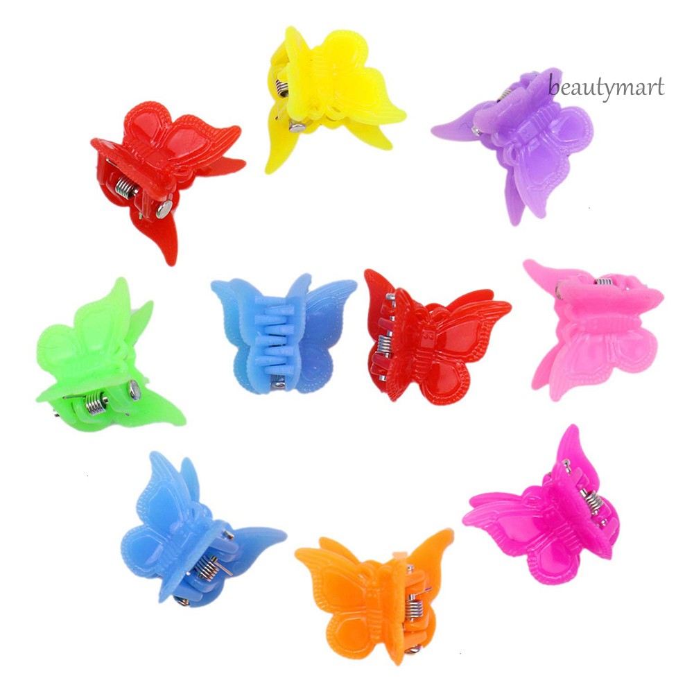 [Hàng mới về] Bộ 100 kẹp tóc hình con bướm màu kẹo dễ thương xinh xắn