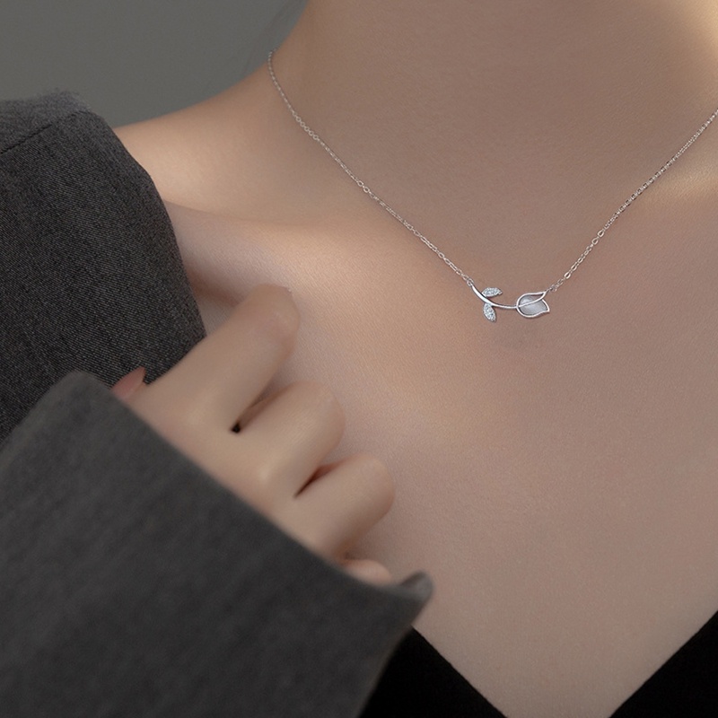 Vòng Cổ Hình Hoa Tulip Đơn Giản Thời Trang Harajuku Dễ Phối Đồ Cho Nữ