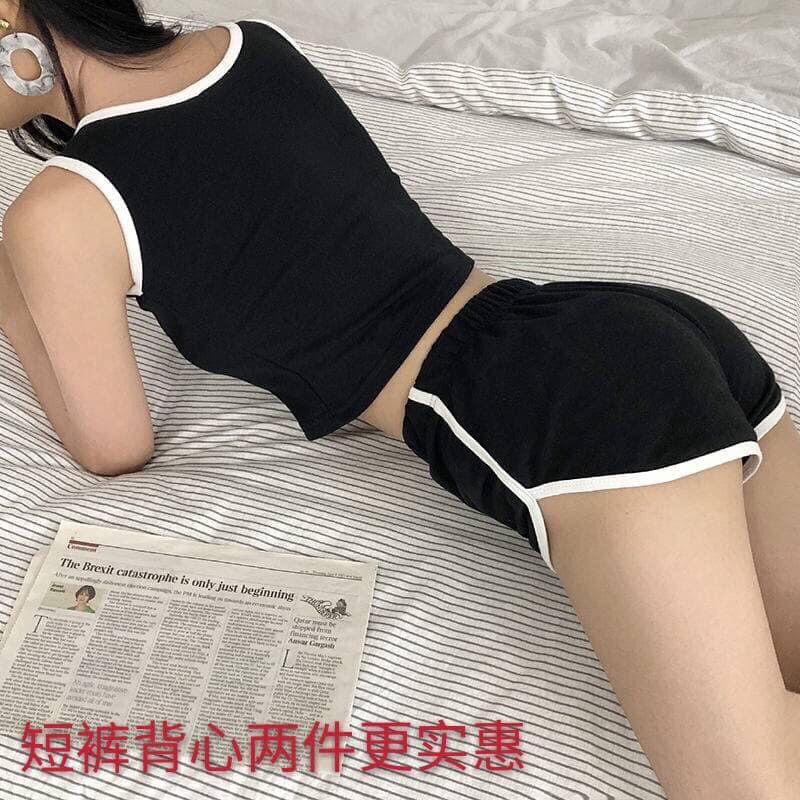 Quần đùi ngắn nữ chạy viền không túi N111