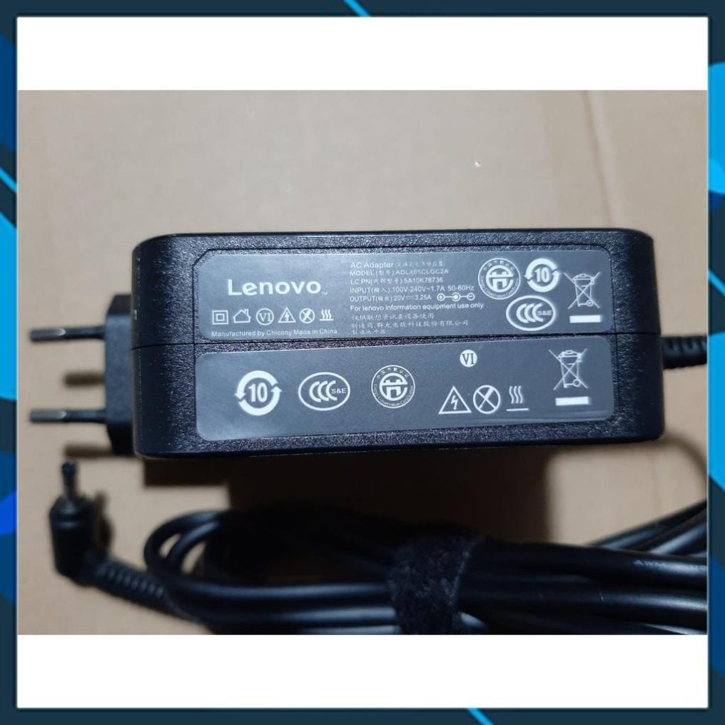 Sạc Laptop,Sạc Laptop LENOVO 20v-3.25a chân nhỏ vuông zin cho laptop lenovo S145