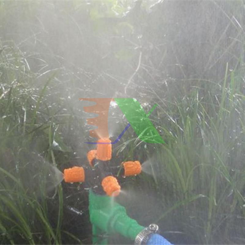 Bộ tưới treo 5 đầu tưới phun sương (50Lit/ h), Đầu tưới cây, làm mát + khởi thủy ren 4/7mm