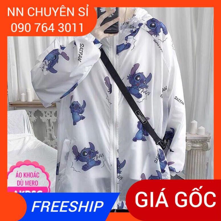 ÁO KHOÁC MERO IN HÌNH DỄ THƯƠNG ⚡100% ẢNH THẬT⚡ KHOÁC DÙ CẶP