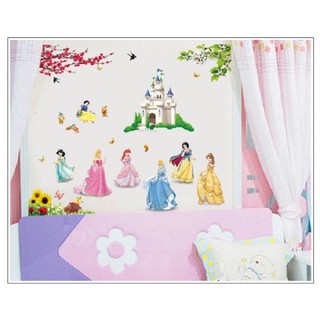 Decal dán tường hình công chúa cho bé