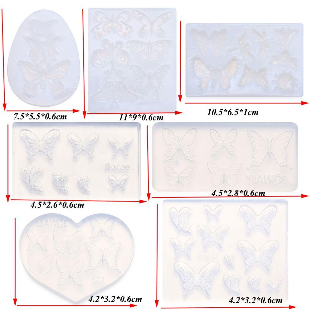 Khuôn Silicone Làm Mặt Vòng cổ Hình Bướm