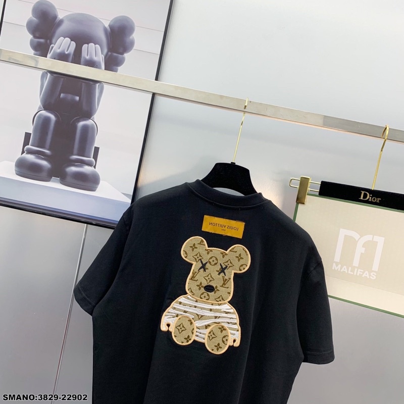 Áo Phông Nam  Vân Hoa Chữ thêu Cực Đẹp