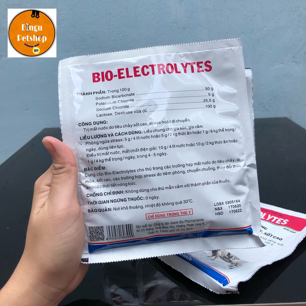 [Hình tự chụp] BIO-ELECTROLYTES: GIẢI NHIỆT DO THỜI TIẾT NÓNG, NGĂN NGỪA MẤT NƯỚC DO TIÊU CHẢY