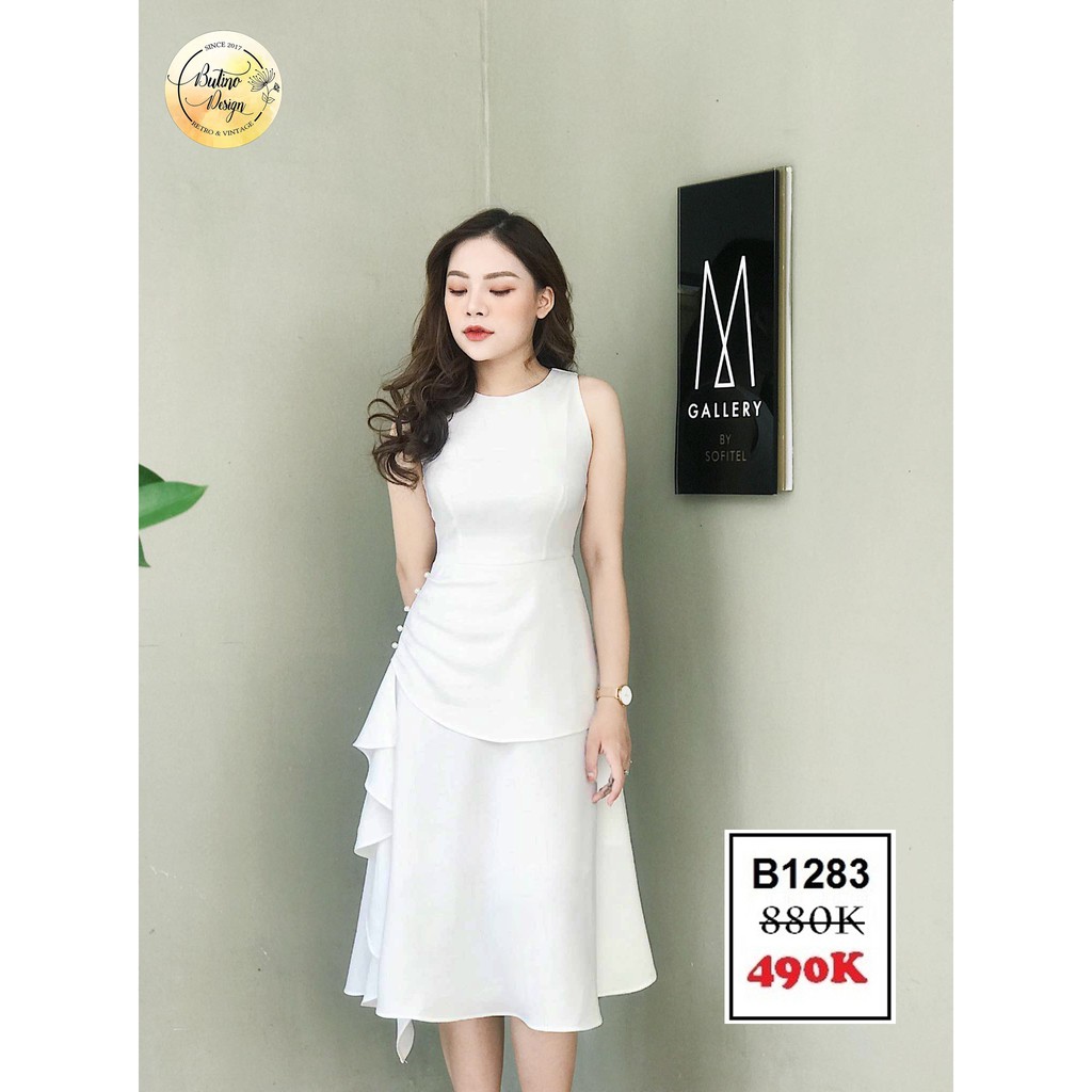Váy đầm xòe Zandy Trắng B1283 BUTINO SHOP - 3 màu | BigBuy360 - bigbuy360.vn