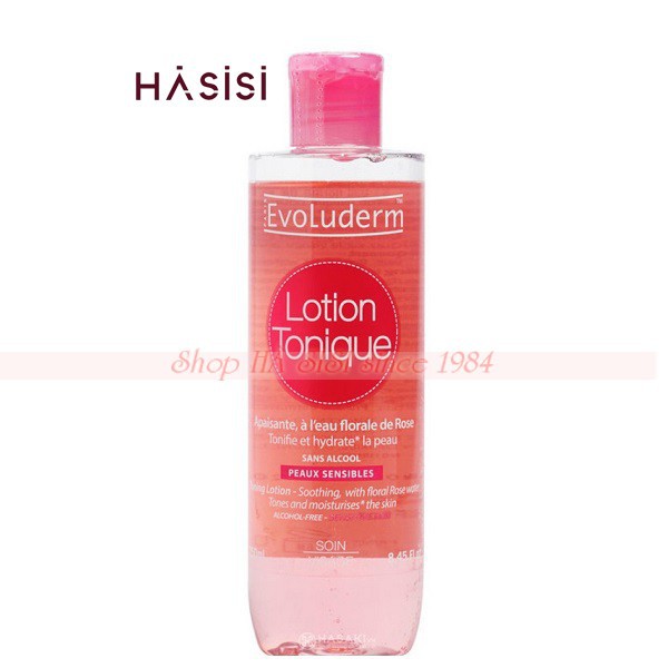 Nước Hoa Hồng EVOLUDERM - Lotion Tonique Toning Lotion Sensitive Skin 250ml