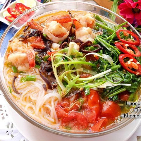 Bún mắm Hằng Nga gói 73g (bún mắm,giò heo, bò Huế, tôm chua cay) (1 gói)