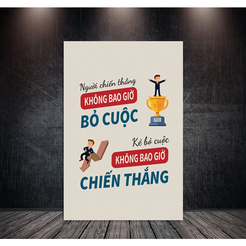 [HOT] Tranh Treo Tường 3D, Tranh SLOGAN Tạo Động Lực, Sang Trọng Trang Trí Phòng Khách, Văn Phòng, In Theo Yêu Cầu