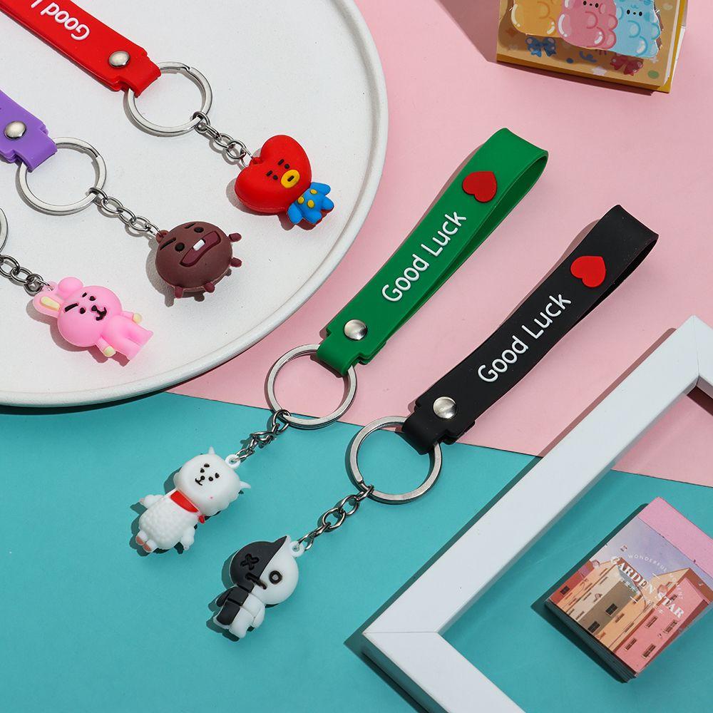 Móc Khóa Silicon Hình BT21 3D Dễ Thương