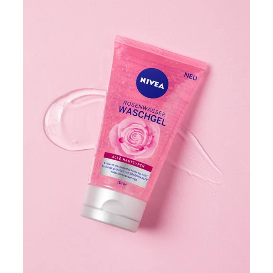 SỮA RỬA MẶT CHIẾT XUẤT HOA HỒNG NIVEA MICELLAIR SKIN BREATHE hàng Đức