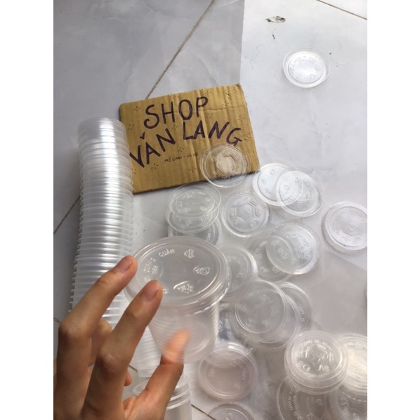 50 cốc nhựa dùng một lần kèm nắp đủ kích cỡ 140ml, 280ml, 300ml, 400ml, 500ml, 700ml, 1 lít