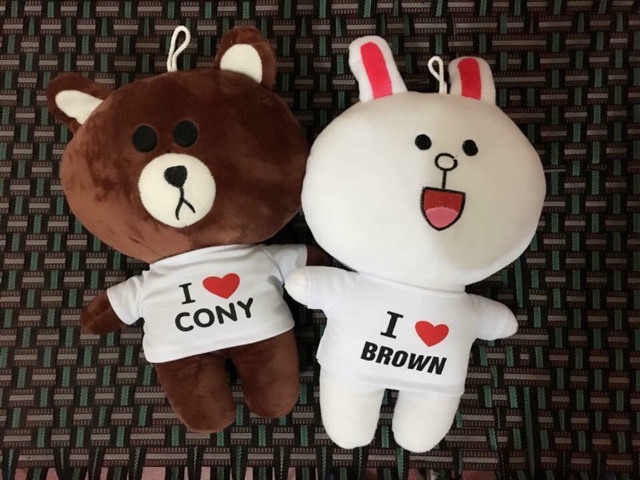 Cặp gấu bông cony - brown ( 2 bé )