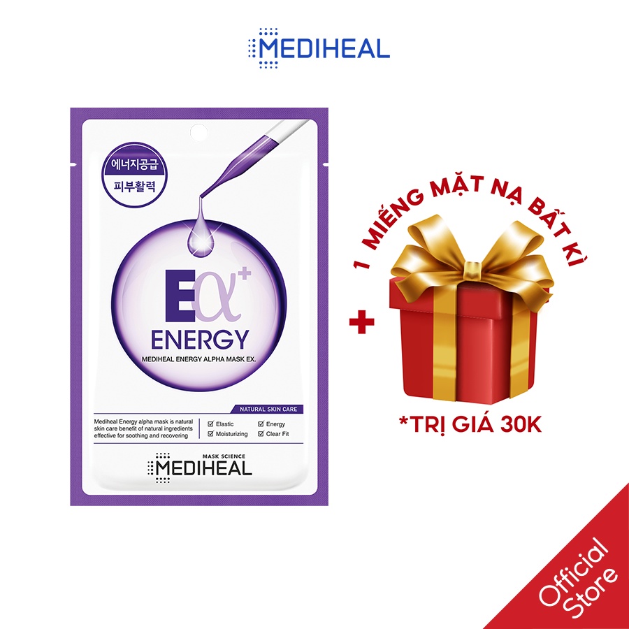 [Nhập mã COSMH22 giảm 8%] Mặt Nạ Hồi Sinh Làn Da Mediheal Energy Alpha Mask EX 23ml [K77]