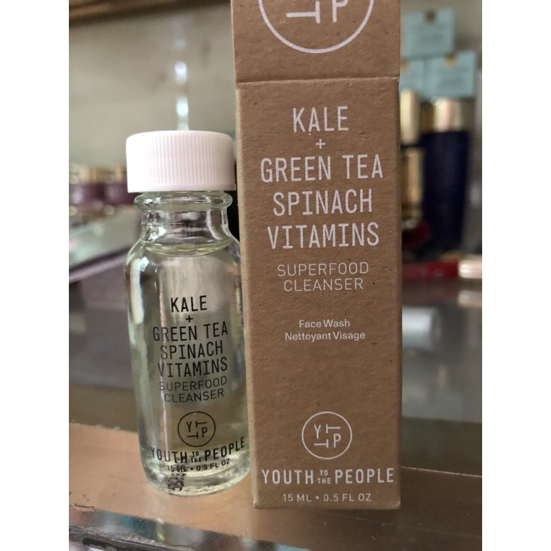 Sữa rửa mặt YOUTH TO THE PEOPLE chiết xuất KALE + GREEN TEA + SPINACH