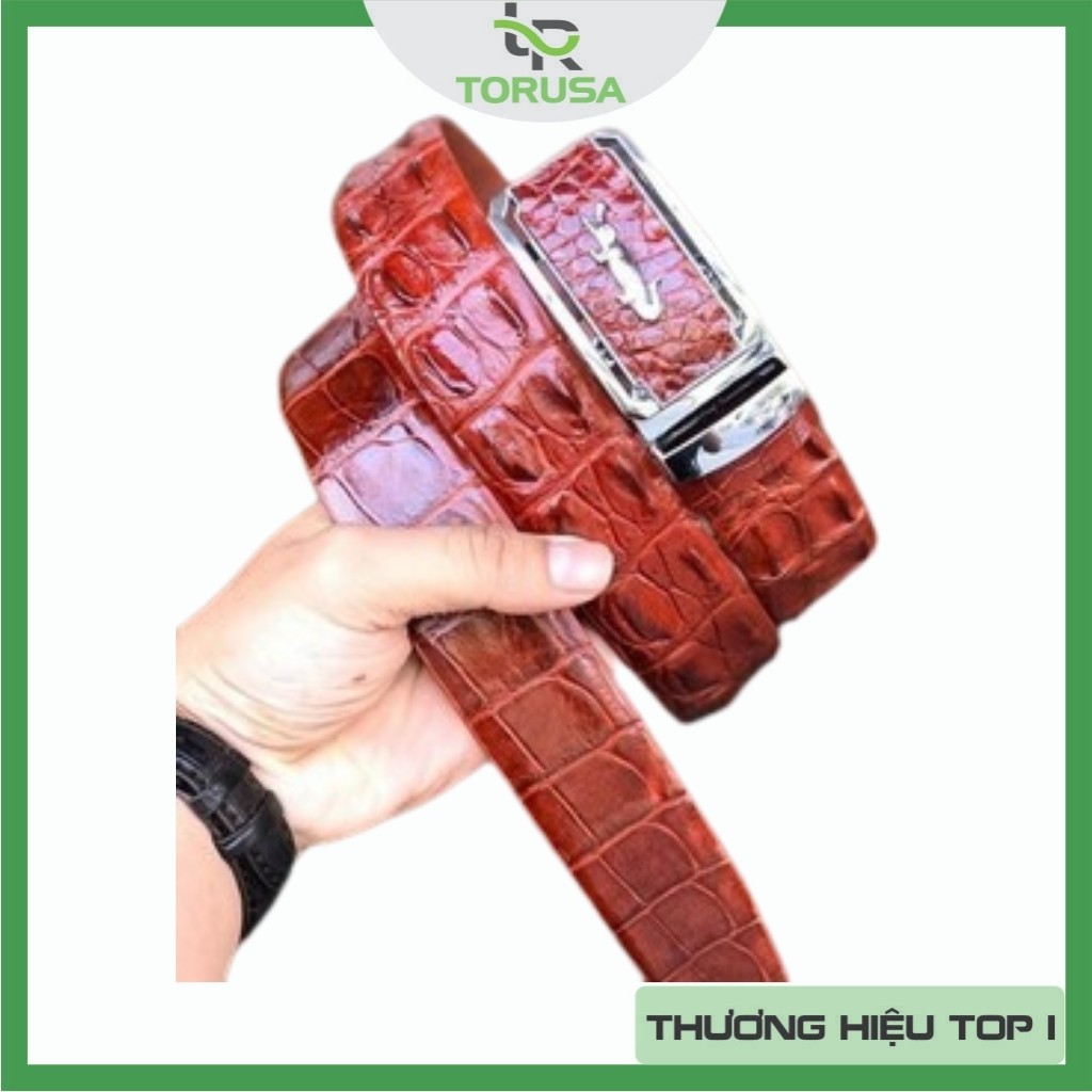 Thắt Lưng Nam Da Cá Sấu Có Độ Bền Cao, Không Bị Bong Tróc, Gẫy Nổ Theo Thời Gian